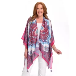 Farmers Marketby One WorldPrinted WovenTassel Hem Kimono