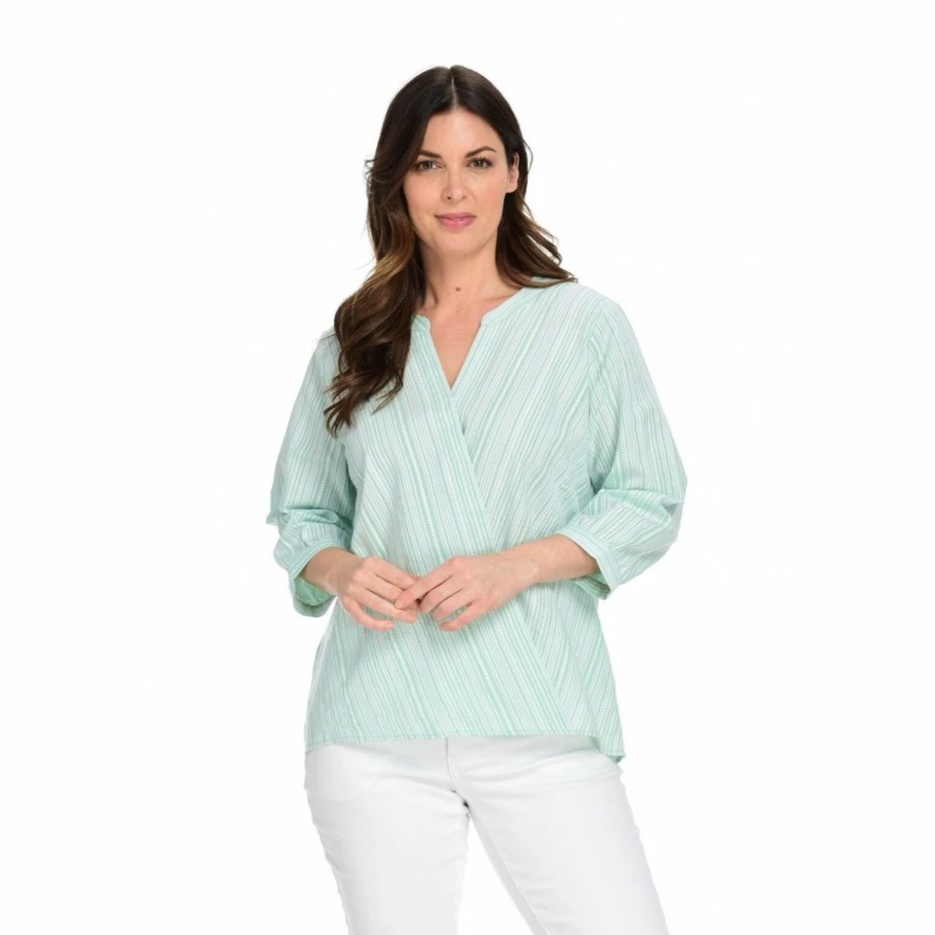 Textured Stripe Blouse - Image 3