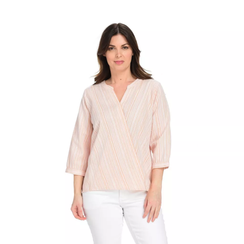 Textured Stripe Blouse - Image 2