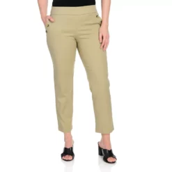 Signature Slimming Cotton Stretch Petite Ankle Pant