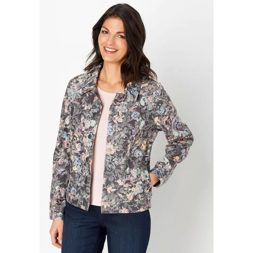 Floral Jacquard Missy Jacket - Image 2