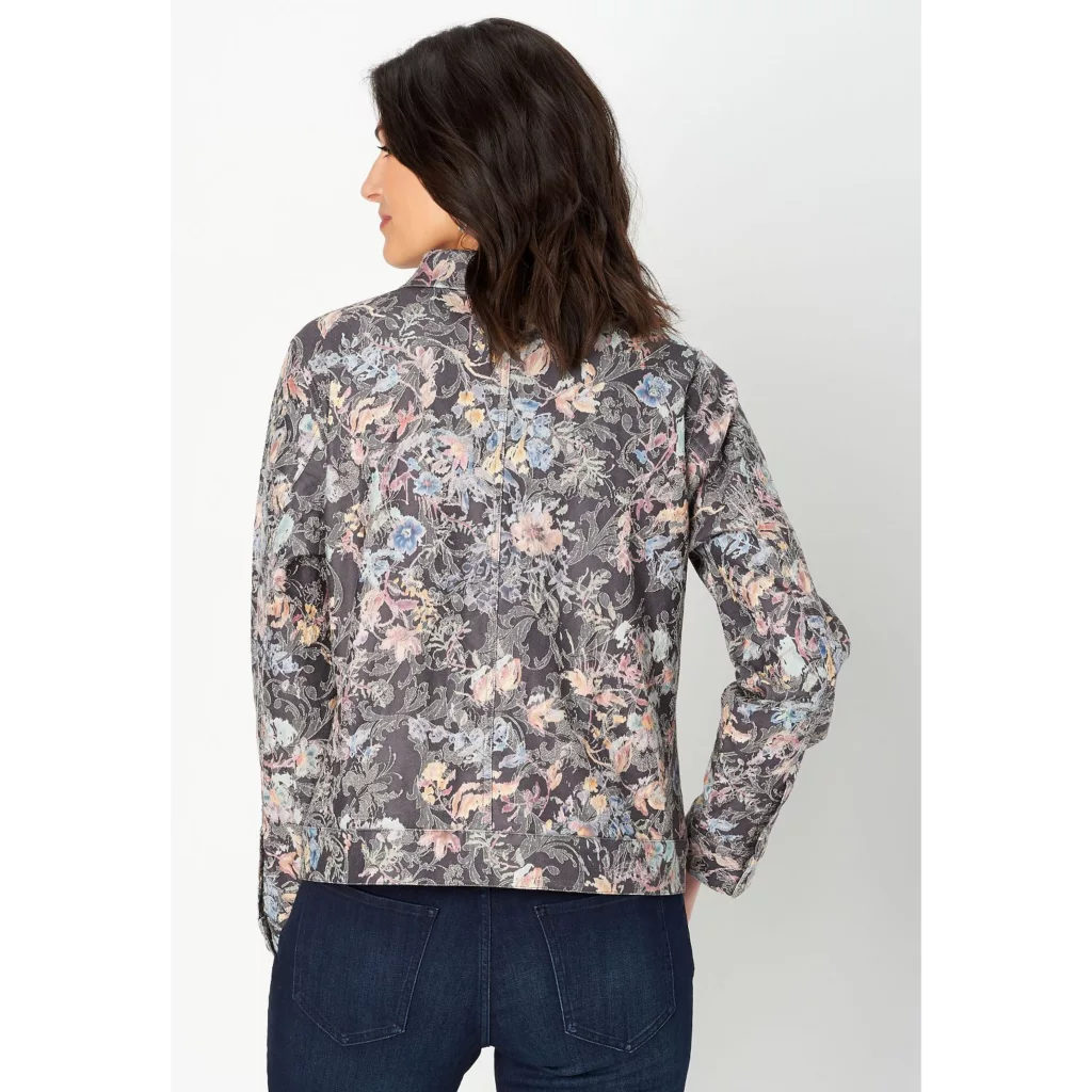 Floral Jacquard Missy Jacket - Image 3