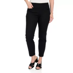 Pull-on Signature Slimming Stretch Button Petite Ankle Pant