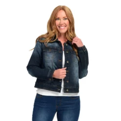 One World Classic Notch Collar Denim Jacket