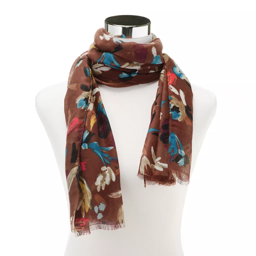 Fall Scatter Floral Scarf - Image 2