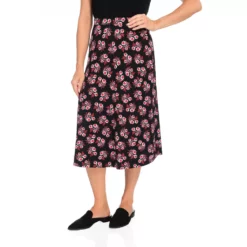 Printed Midi Skirt