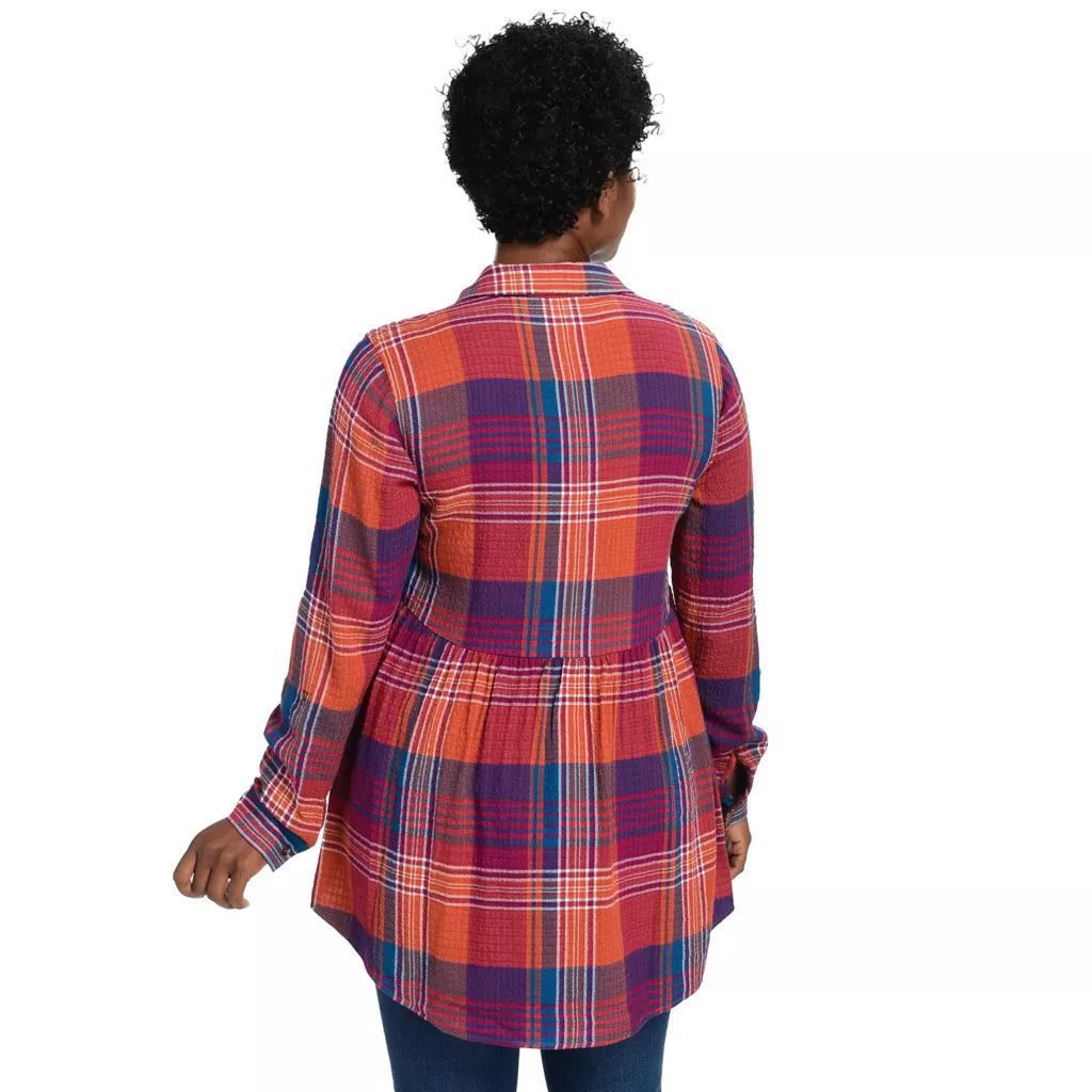 Long Sleeve Plaid Tunic - Image 6