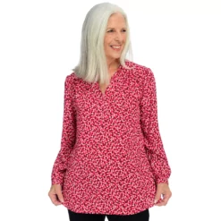 Bishop Sleeve Ruffle Collar Blouse