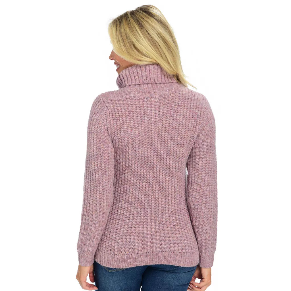 Ribbed Cable Turtleneck Sweater - Image 3