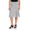 Mesh Printed Midi Skirt