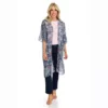 Shimmer Scarf Print Kimono