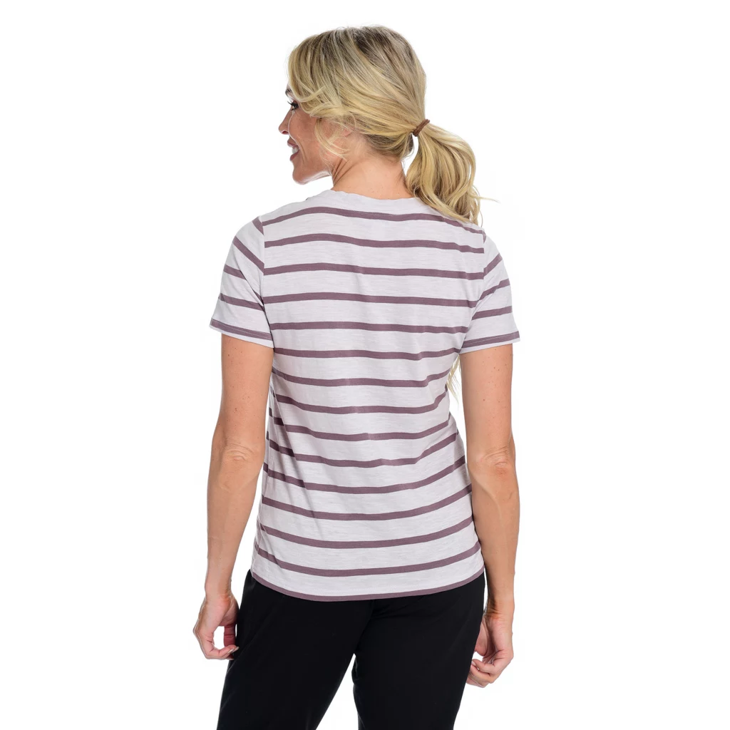 Relaxed Restyled Stripe Slub Knit Crew Neck Tee - Image 5
