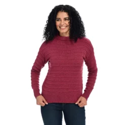 Ottoman RibMock Neck PulloverSweater