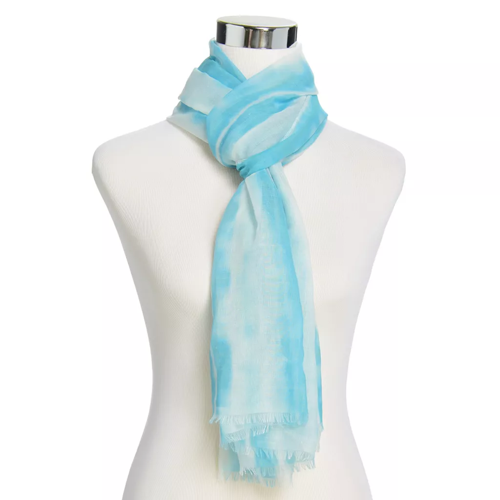 Tie Dye Print Oblong Scarf