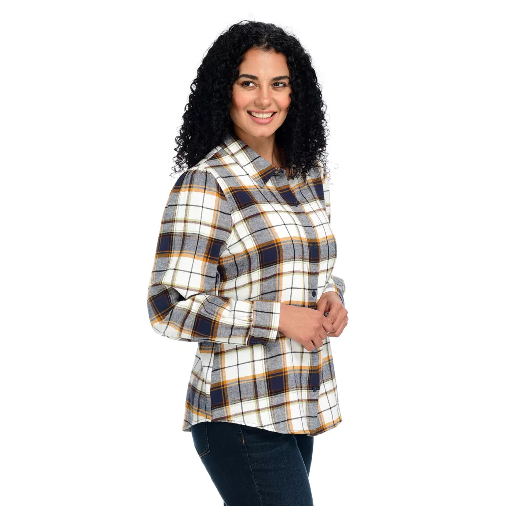 Plaid SplitBack Button UpShirt - Image 4