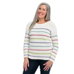 Shaker StitchButton ShoulderSweater