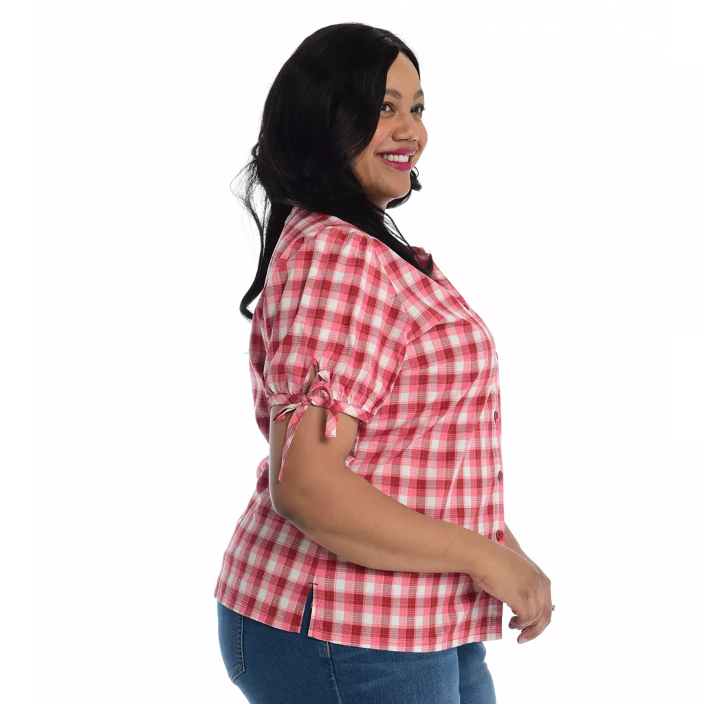 Button FrontTie SleeveShirt - Image 7