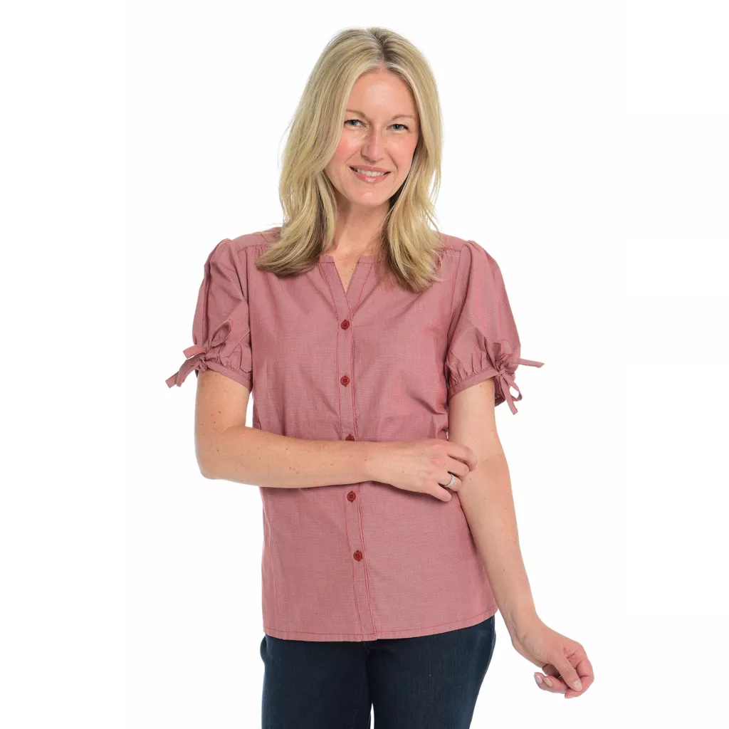 Button FrontTie SleeveShirt - Image 4