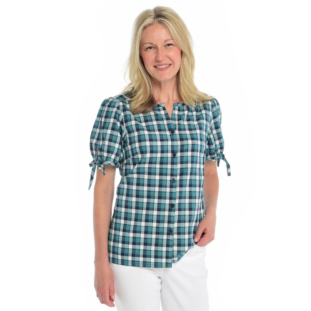 Button FrontTie SleeveShirt - Image 12