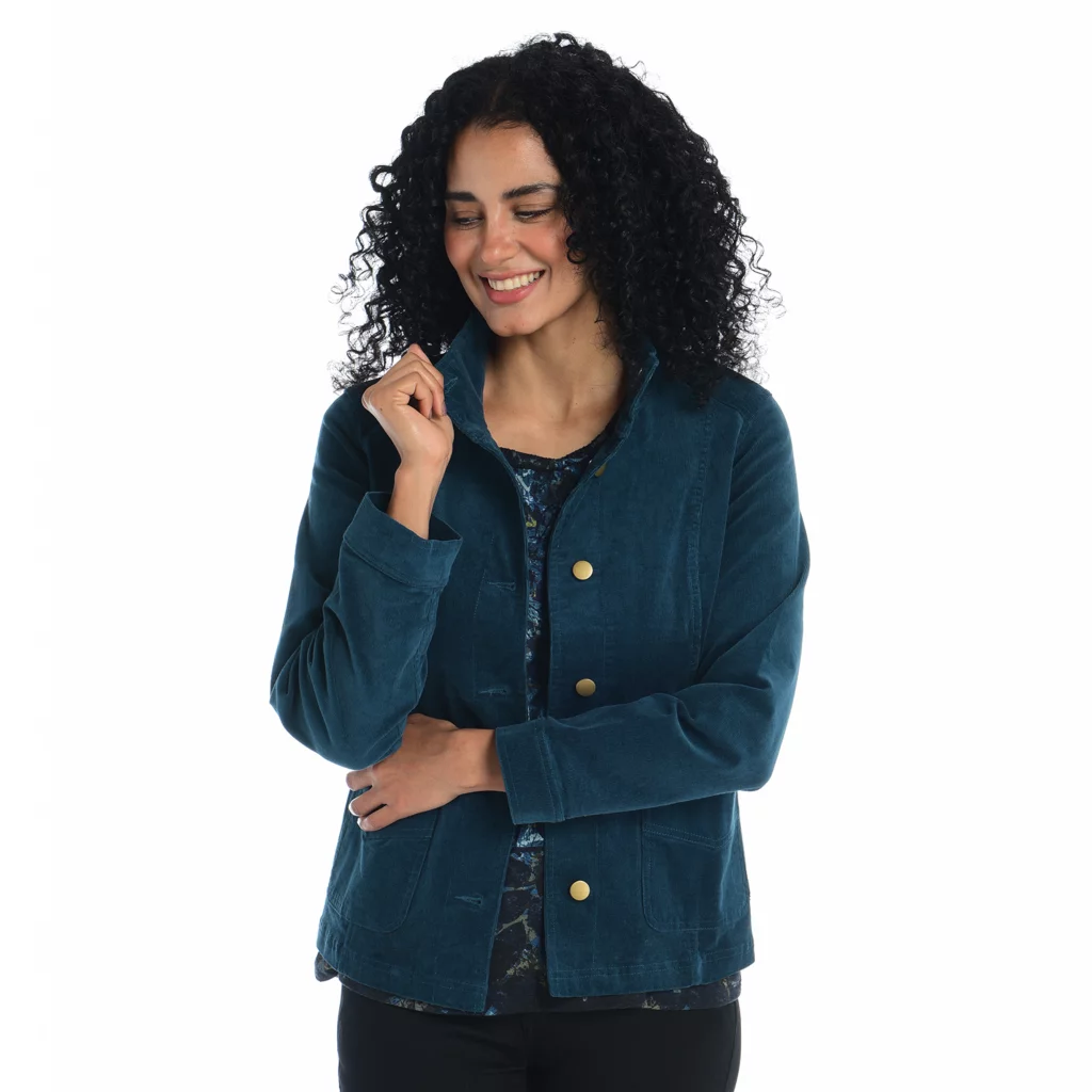 Seamed Corduroy Button FrontJacket - Image 4