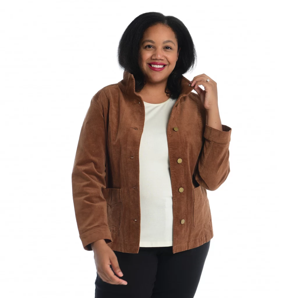 Seamed Corduroy Button FrontJacket - Image 8
