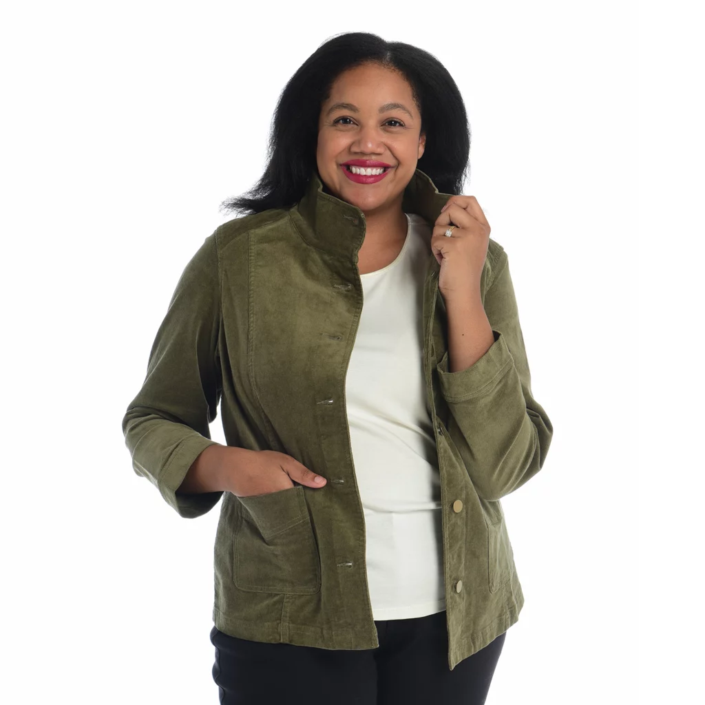 Seamed Corduroy Button FrontJacket - Image 11