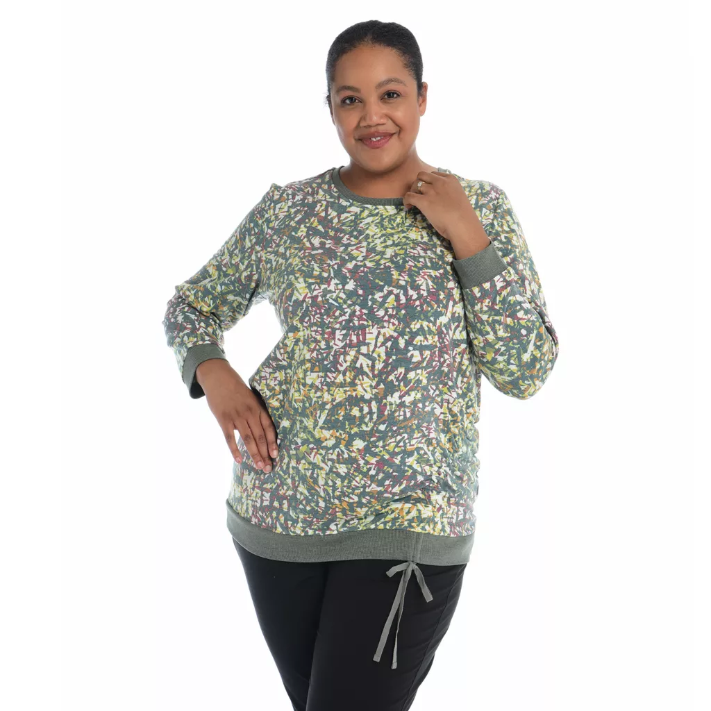 Relaxed Restyled Cinched LongSleeve Top - Image 7