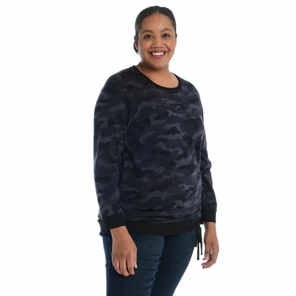 Relaxed Restyled Cinched LongSleeve Top - Image 11