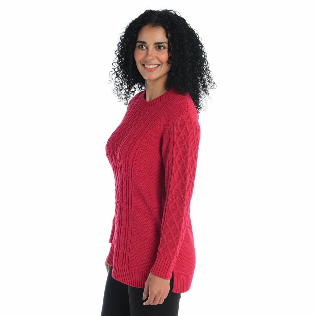 Cable FrontTunic Sweater - Image 2