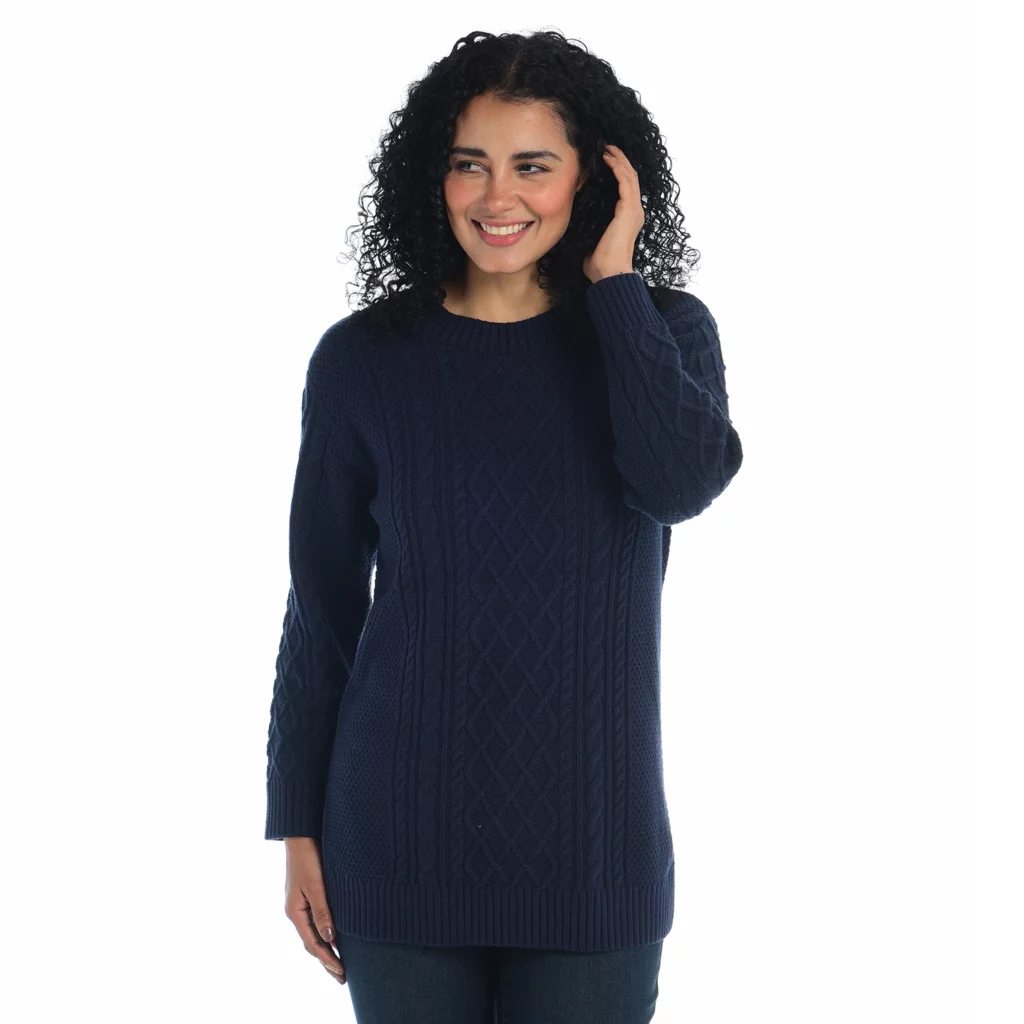 Cable FrontTunic Sweater - Image 5