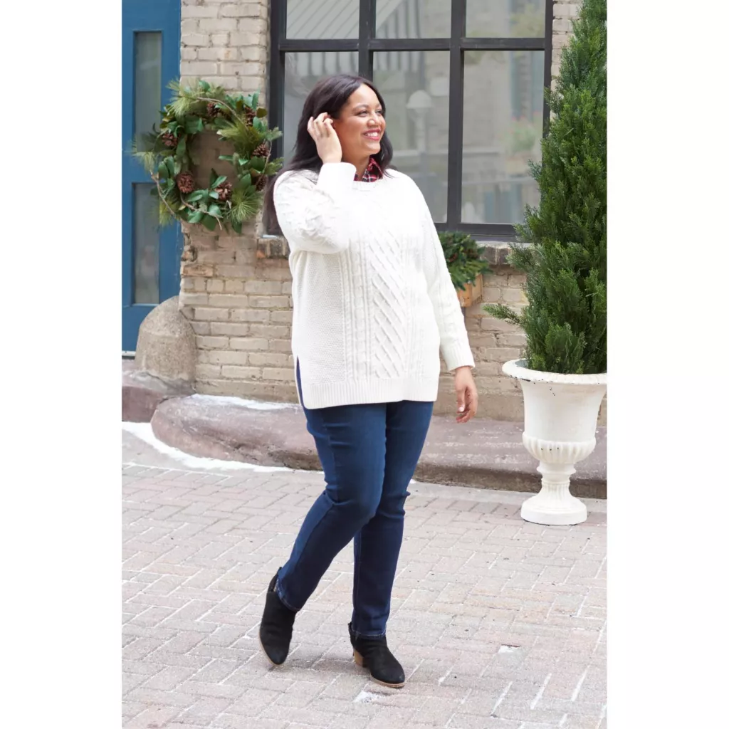 Cable FrontTunic Sweater - Image 6